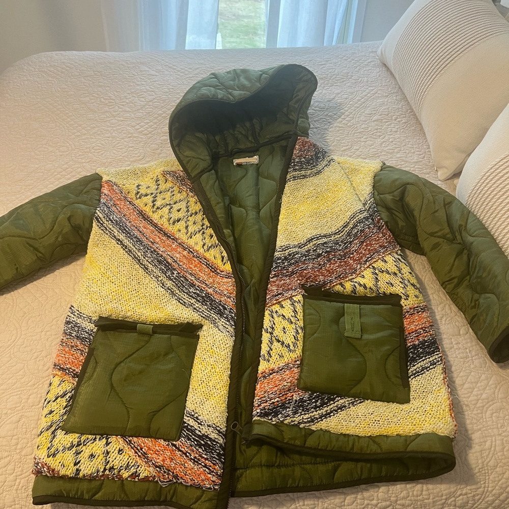 Pilcro (from Anthropologie) multi color coat